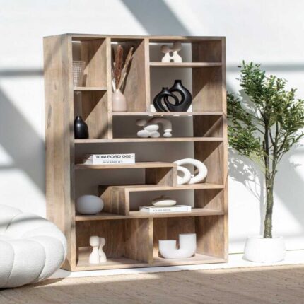 Cargil Wooden Display Shelves Unit