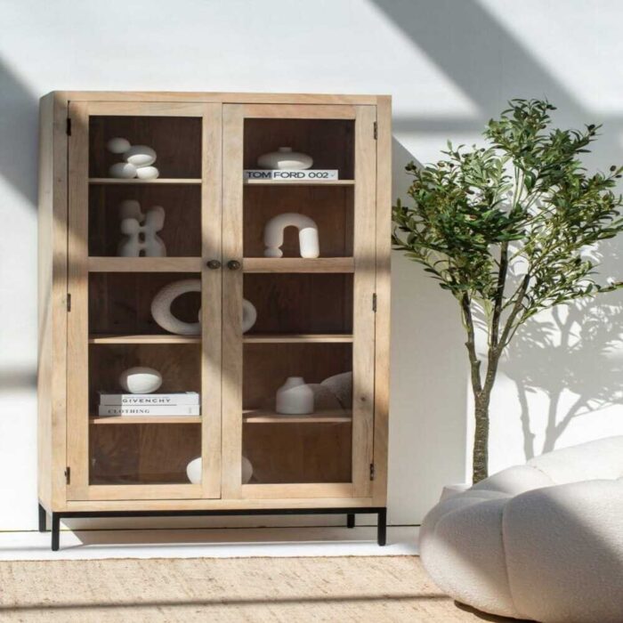 Deva Wooden Display Cabinet