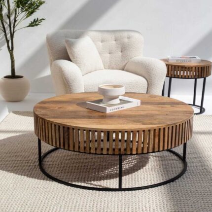 Steyr Round Coffee Table Metal Base