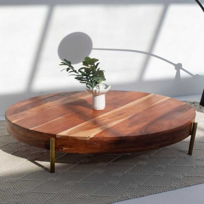 Schwaz Round Wooden Coffee Table