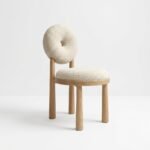 Oran Bouclé Chair (Solid Wood )