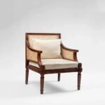 Gothic Cane Armchair (Solid Wood with cane) - Image 8