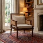 Gothic Cane Armchair (Solid Wood with cane) - Image 3