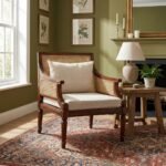 Gothic Cane Armchair (Solid Wood with cane) - Image 2