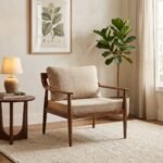 Qena Wooden Armchair (Solid Wood) - Image 2