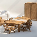 Reims Mango Wood Dining Table with Dense Wooden Legs