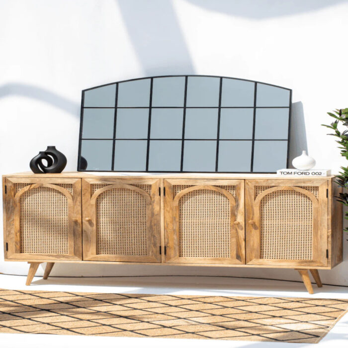 Luxor Four Door Rattan Sideboard