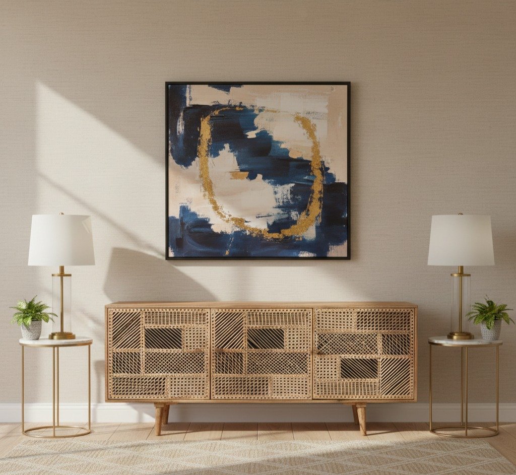 Dogberry Rattan Sideboard (Solid Wood ) Dogberry Rattan Sideboard (Solid Wood )