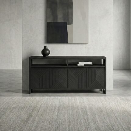 Phoenix Dark Wooden Sideboard (Solid Wood )
