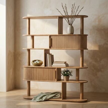 Nashville Wooden Bookshelf (Solid Wood )