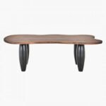 Philadelphia Wooden Dining Table (Solid wood>Mild steel) - Image 5