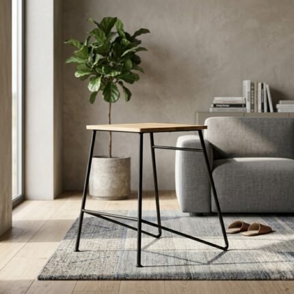 Boston Metal High Stool