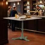 Raleigh Bar Table In Marble Top - Image 3