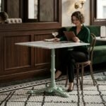 Raleigh Bar Table In Marble Top - Image 2