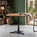 Washington Wood Bar Table With with iron - Image 2