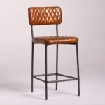 Albuquerque Bar Stool leather with metal - Image 5