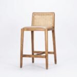 Austin Cane Bar Chair Solid Wood with cane - Image 11