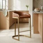 Bakersfield Bar Stool with metal legs