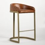 Bakersfield Bar Stool with metal legs - Image 7