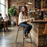 Baltimore High Bar Chair metal legs