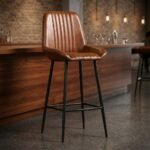Columbus Bar Stool with metal legs - Image 2