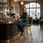 Detroit Bar Chair with metal legs - Image 2