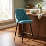 Fresno Velvet Bar Stool - Image 7