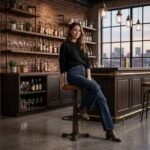 Fulton High Counter Stool metal legs - Image 3