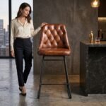Kansas High Bar Chair metal legs - Image 3