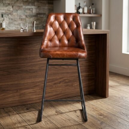 Kansas High Bar Chair metal legs