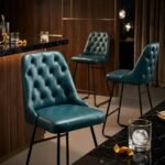Memphis Diner Bar Stool with metal legs - Image 3