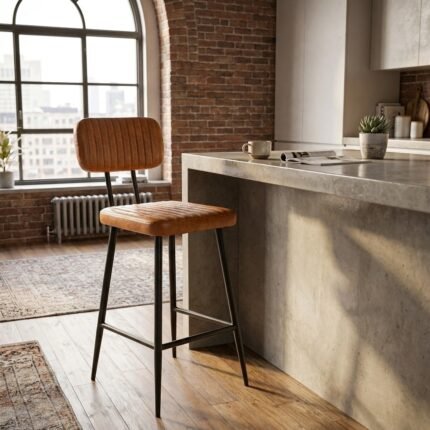 Orlando Bar Stool with Metal Legs – Modern Style Meets Durability