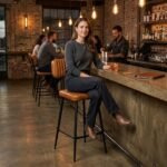 Mesa Bar Stool leather