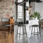 Salt Lake Bar Stool metal legs