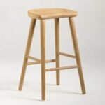 Tucson Wooden Bar Stool with Wooden legs