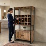 Austin Wooden Bar Cabinet (Solid Wood ) - Image 2