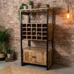 Austin Wooden Bar Cabinet (Solid Wood ) - Image 3