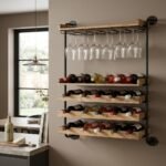 Dallas Wood Wall Wine Rack (Solid Wood ) - Image 3