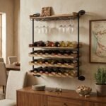 Dallas Wood Wall Wine Rack (Solid Wood )