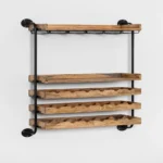 Dallas Wood Wall Wine Rack