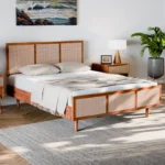 PRITI Solid Wood Platform Bed