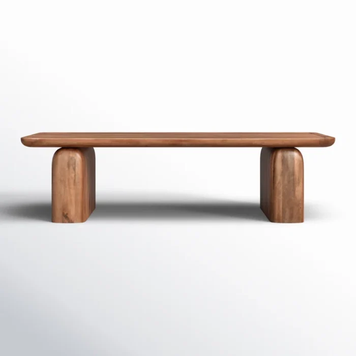 PRITI Solid Wood Sled Coffee Table