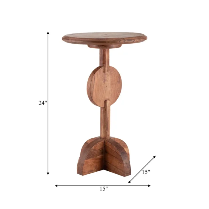 PRITI Solid Wood End Table