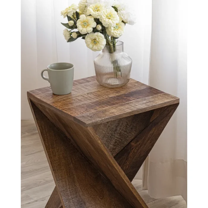 PRITI Solid Wood End Table