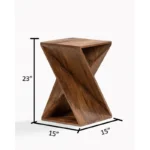 PRITI Solid Wood End Table