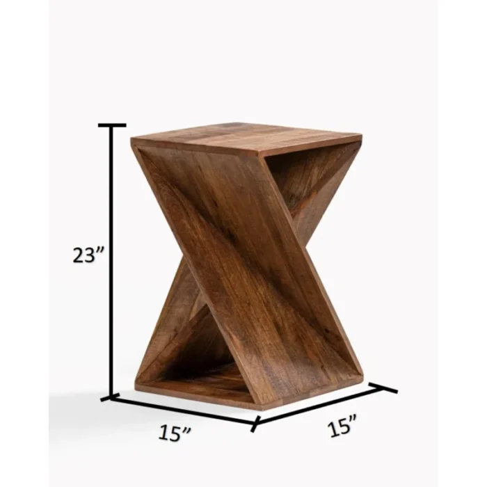 PRITI Solid Wood End Table