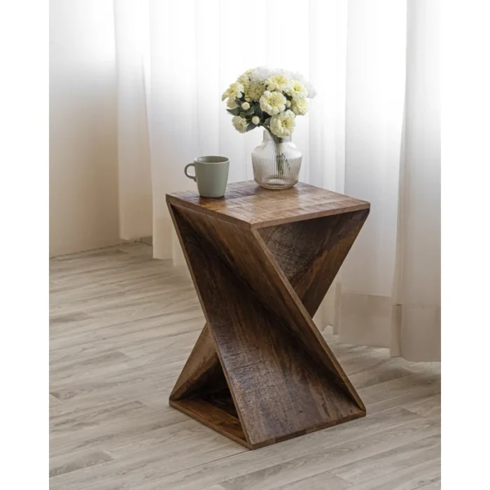 PRITI Solid Wood End Table