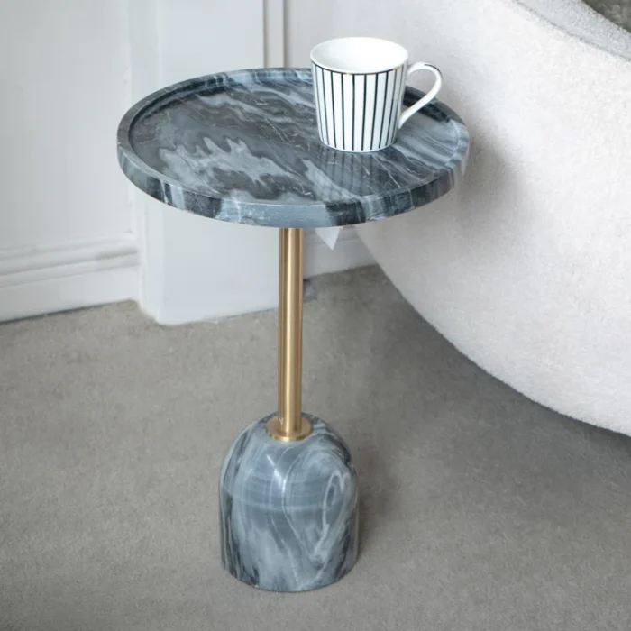 PRITI Marble Top End Table