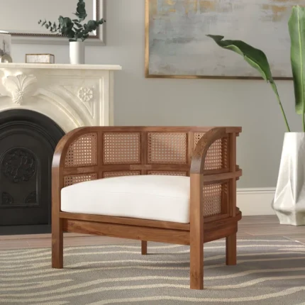 PRITI Upholstered Barrel Chair