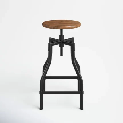 PRITI Adjustable Height Counter Stool with Metal Frame